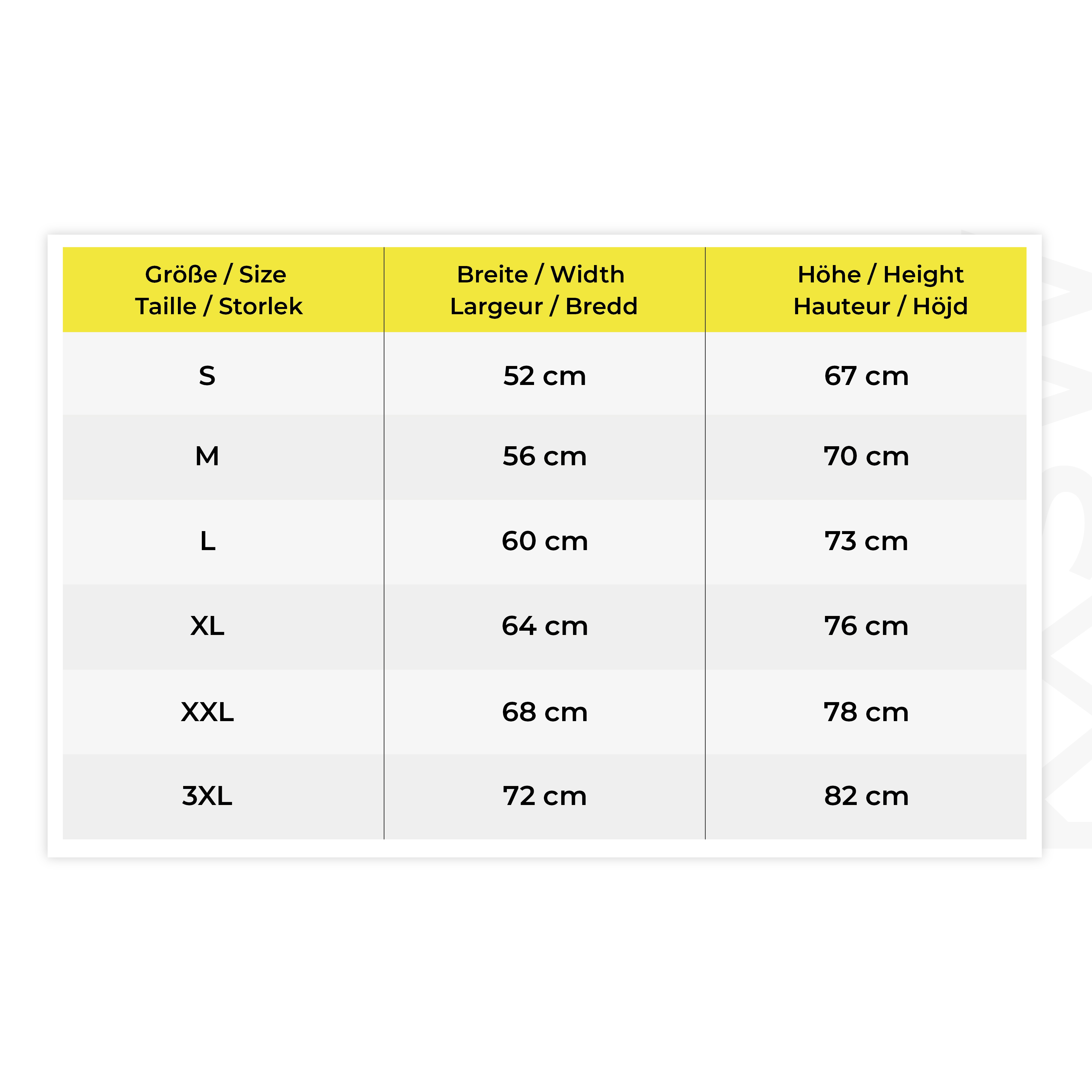 size chart, tabelle, messung, farben, abmessungen