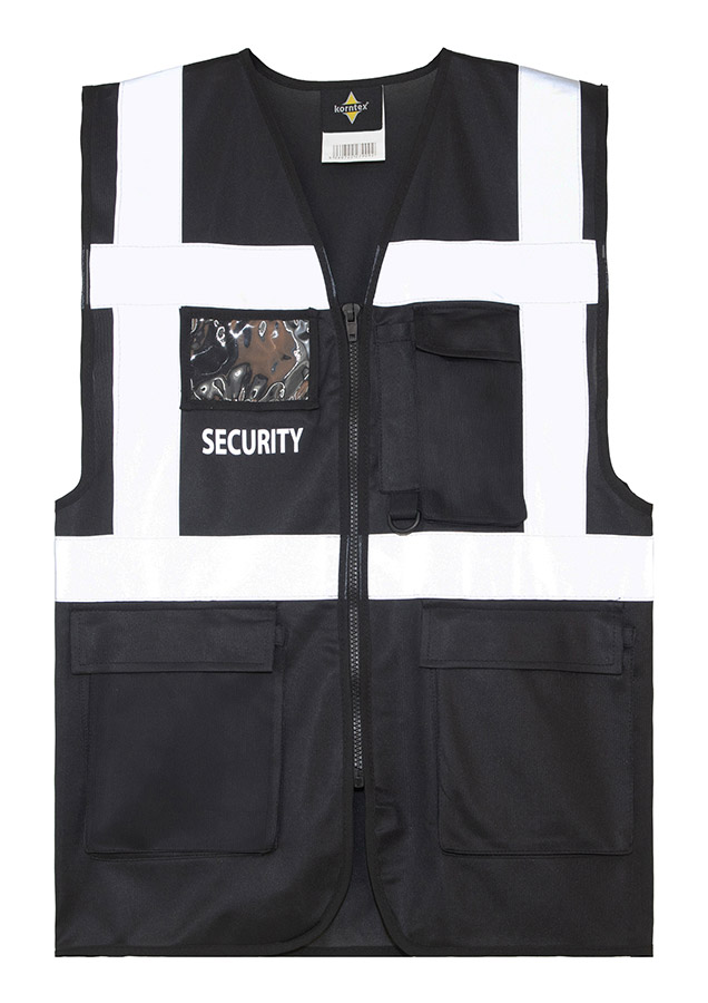 Gilet multifonction « SECURITY » « Tampa » avec impression SECURITY