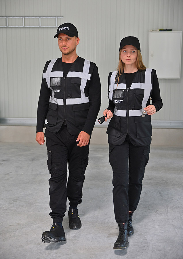 Gilet multifonction « SECURITY » « Tampa » avec impression SECURITY
