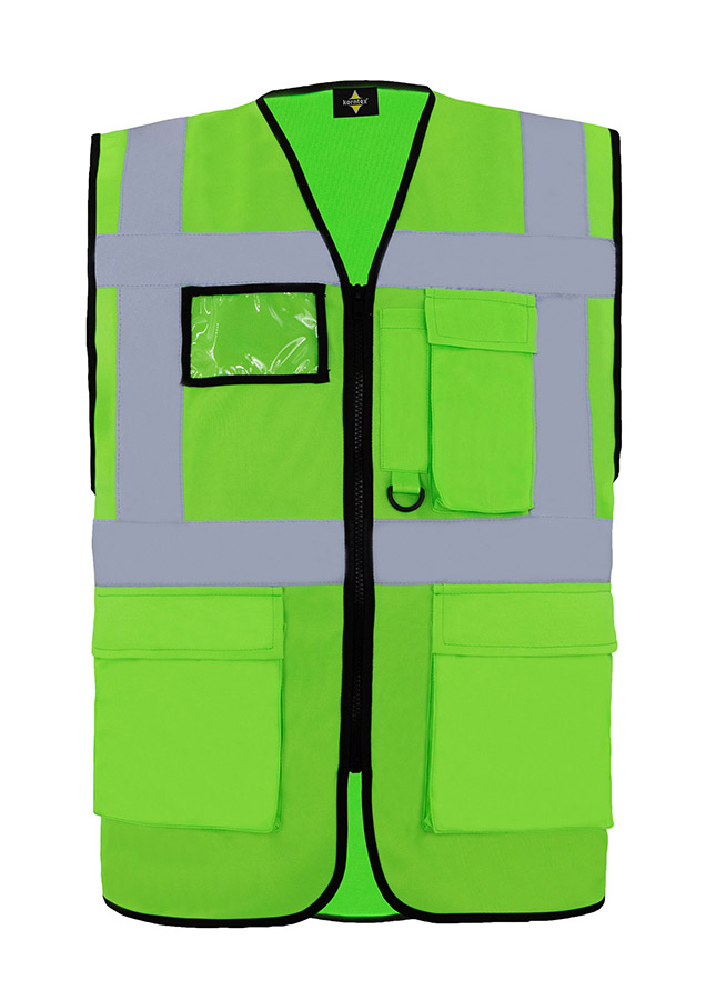 5 Réflecteurs De Sécurité Pour Poussette - Fermeture Velcro - Visibilité Nuit & Crépuscule (Vert/Argent) - 14