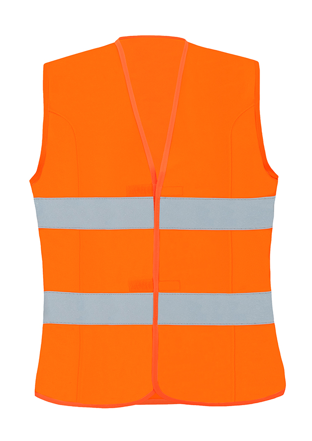 KXF-warnweste-damen-signal-orange-warnwesten-korntex-front, high-visibility, vest, safety, reflective, orange
