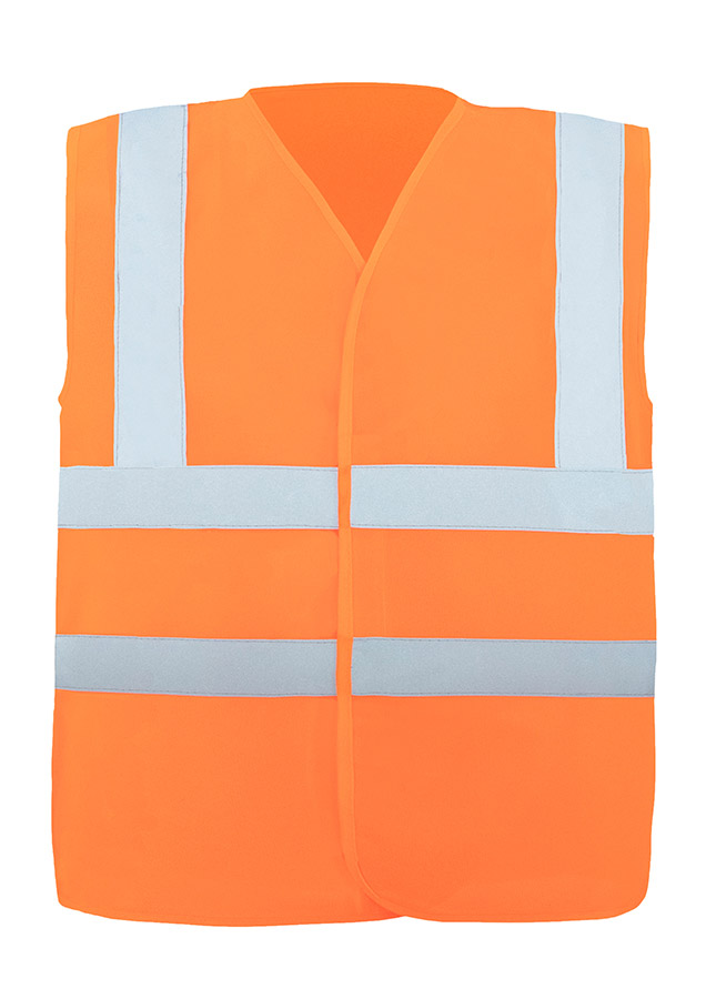 Geh-/Sicherheitsweste, Warnweste, Reflektierend, High-Visibility, Strukturierte Weste