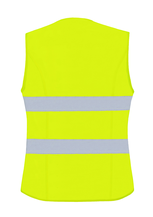 KXF-warnweste-damen-signal-gelb-warnwesten-korntex-back, Warnweste, reflektierend, High-Vis, Sicherheitsweste, Gehäuses?
