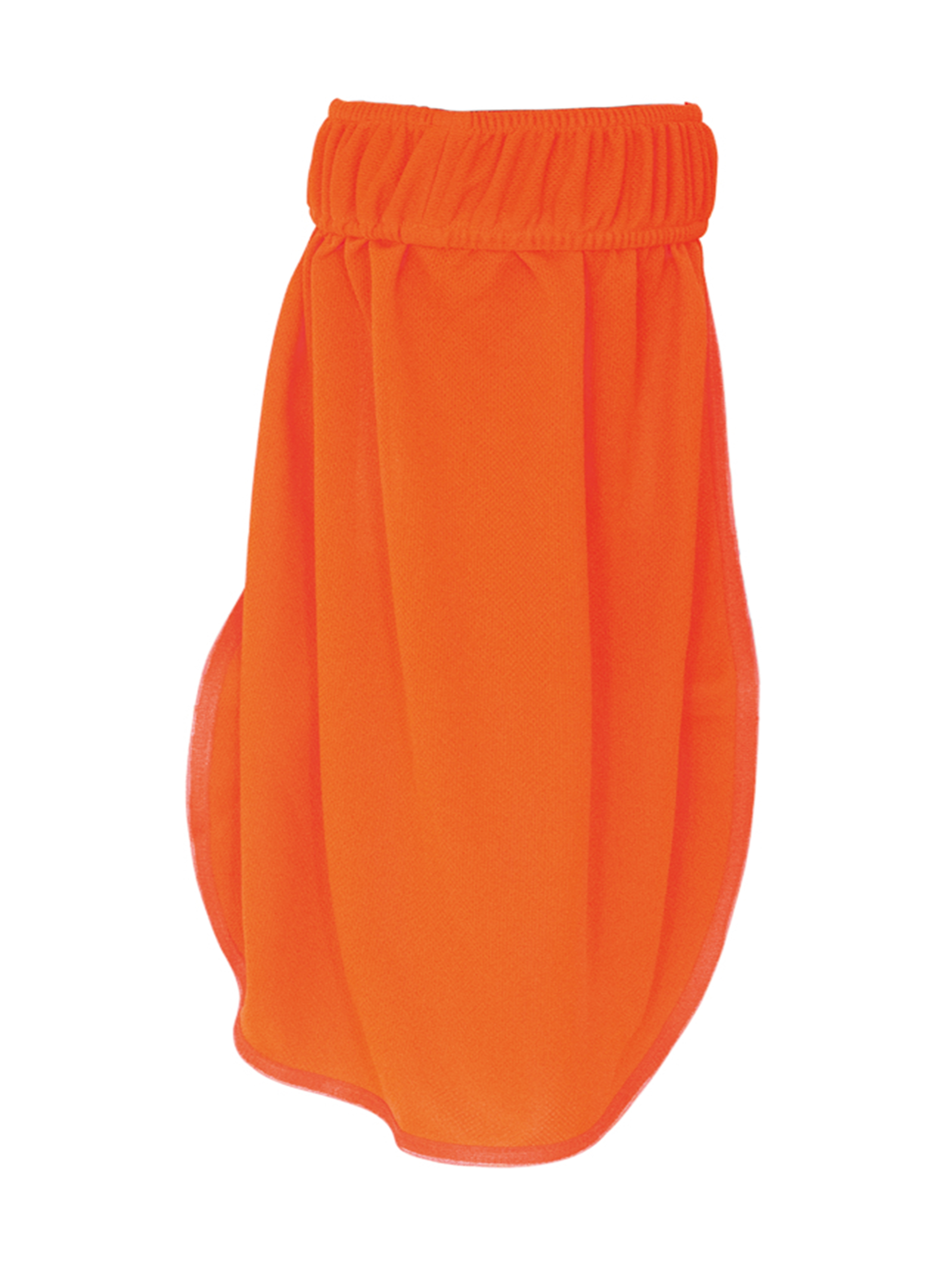Orange, Rock, Elastischer Bund, A-Linienform, Midi-Länge